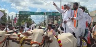 शेतकऱ्यांच्या मागण्यांसाठी नांदेडमध्ये काँग्रेसचा भव्य ‘आसुड मोर्चा’; सरकारविरोधात एल्गार
